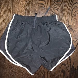 Grey nike running shorts